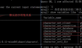 MySQL数据库8（六）字符集