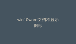win10word文档不显示图标