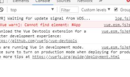 Cannot find element: #App