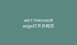 win11microsoftedge打不开网页