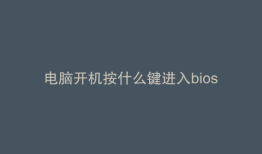 电脑开机按什么键进入bios
