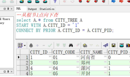 Oracle高级函数篇之递归查询start with connect by prior简单用法