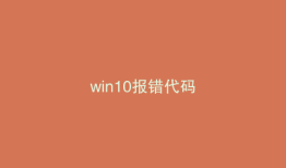 win10报错代码