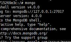 docker 安装MongoDB以及设置用户