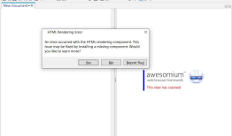 MarkdownPad2报错: Html Rendering Error (An error occurred with the Html rendering component.)