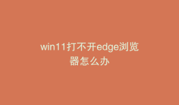 win11打不开edge浏览器怎么办