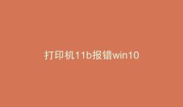 打印机11b报错win10