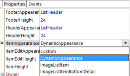 firemonkey ListView DynamicAppearance