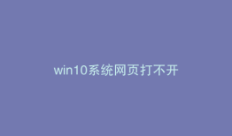 win10系统网页打不开