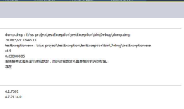 C#使用MiniDump捕获异常