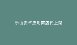 乐山安卓应用商店代上架