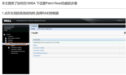 如何在OMSA/IDRAC/BIOS 中开关以及更改PR（patrol read）循读方式？