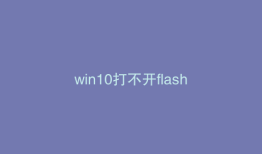 win10打不开flash
