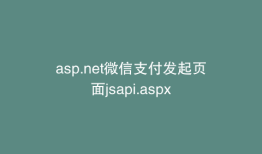 asp.net微信支付发起页面jsapi.aspx