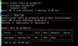 MySQL数据库8（九）列属性之主键、自增长