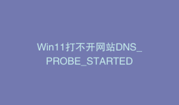 Win11打不开网站DNS_PROBE_STARTED