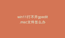 win11打不开gpedit.msc文件怎么办