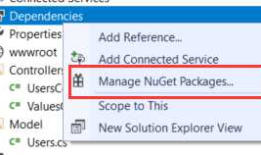 .net core +mysqlSugar（最为简单的增删改查）