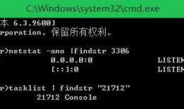 Windows下查看某个端口被哪个服务占用
