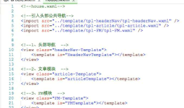 微信小程序 模板template的使用