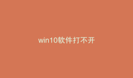 win10软件打不开