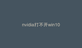 nvidia打不开win10