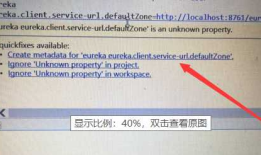 eureka ... is an unknown property 在 application.properties 中