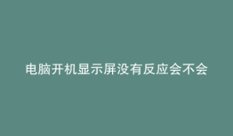 电脑开机显示屏没有反应会不会是显示屏的问题