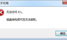 移动磁盘提示磁盘结构损坏且无法读取数据怎么寻回