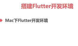 2-3 Flutter开发环境与iOS开发环境设置（Mac）