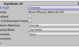 unity2D物理引擎之-Rigidbody 2D