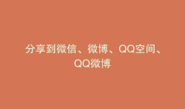 分享到微信、微博、QQ空间、QQ微博