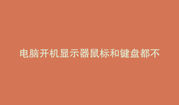 电脑开机显示器鼠标和键盘都不亮怎么回事