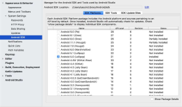 Android studio的错误：radle sync failed: Cause: failed to find target android-21 :