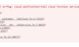 小程序云函数 Error: errCode: -404011 cloud function execution error