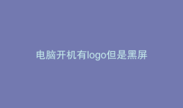 电脑开机有logo但是黑屏