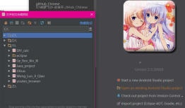 android studio 汉化 个性化 美化 快速操作项目 目录