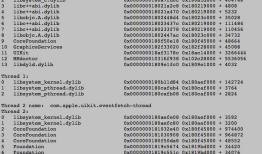 IOS Crash Log 分析