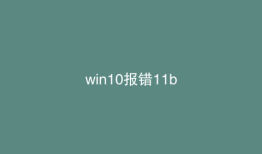 win10报错11b