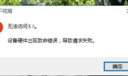 无法访问移动磁盘显示设备硬件出现致命错误,导致请求失败的数据找到法子
