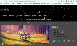 分享一个csdn小价买来的挺好看的网页源码，花里胡哨