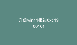 升级win11报错0xc1900101