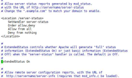 Apache开启server-status状态查询
