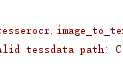 RuntimeError: Failed to init API, possibly an invalid tessdata path: C:\Users\ylp\PycharmProjects\untitled3\venv\