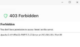 Wampserver局域网手机访问提示403错误解决办法
