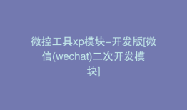微控工具xp模块-开发版[微信(wechat)二次开发模块]