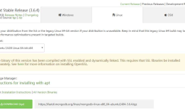 Linux平台安装MongoDB