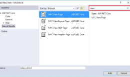 007.Adding a view to an ASP.NET Core MVC app -- 【在asp.net core mvc中添加视图】