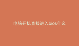 电脑开机直接进入bios什么问题
