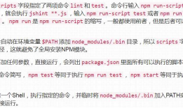 package.json中的script选项作用